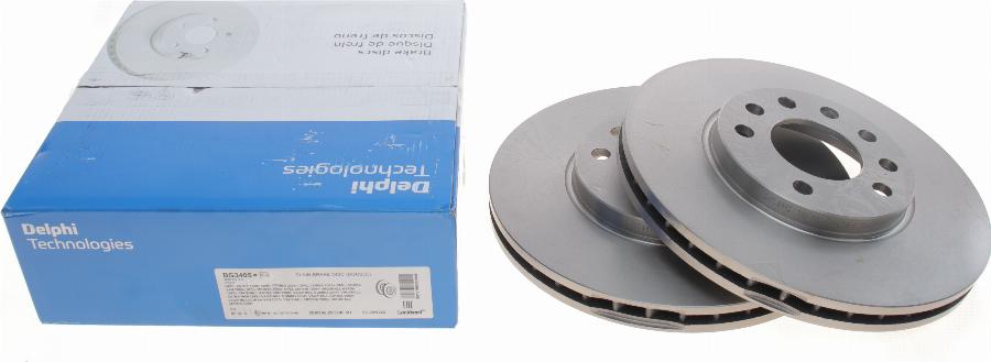 Delphi BG3405 - Тормозной диск parts5.com