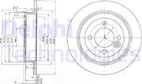 Delphi BG3662C - Тормозной диск parts5.com