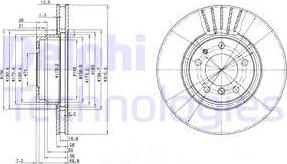 Delphi BG3039 - Тормозной диск parts5.com