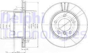 Delphi BG3899C - Тормозной диск parts5.com