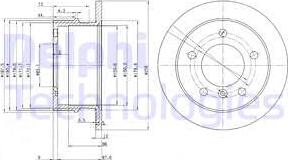 Delphi BG3235 - Тормозной диск parts5.com