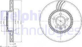 Delphi BG3784 - Тормозной диск parts5.com