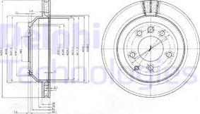 Delphi BG3775-C - Тормозной диск parts5.com