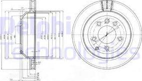 Delphi BG3775-C - Тормозной диск parts5.com