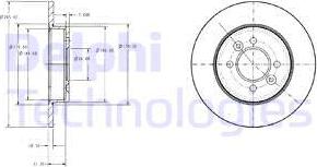 Delphi BG2694 - Тормозной диск parts5.com