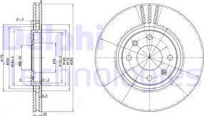 Delphi BG2690 - Тормозной диск parts5.com