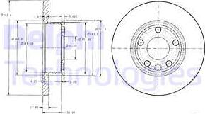 Delphi BG2898 - Тормозной диск parts5.com