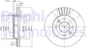 Delphi BG2282C - Brake Disc parts5.com