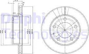 Delphi BG2779 - Тормозной диск parts5.com