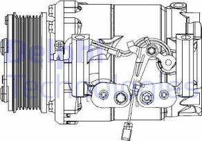 Delphi CS20492 - Компрессор кондиционера parts5.com