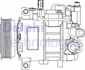 Delphi CS20476 - Компрессор кондиционера parts5.com