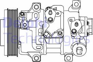 Delphi CS20478 - Компрессор кондиционера parts5.com