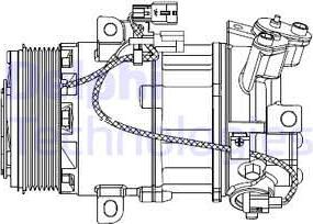 Delphi CS20550 - Компрессор кондиционера parts5.com