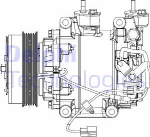 Delphi CS20510 - Компрессор кондиционера parts5.com