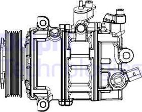 Delphi CS20529 - Компрессор кондиционера parts5.com