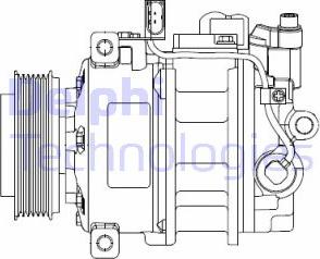 Delphi CS20522 - Compressor, air conditioning parts5.com