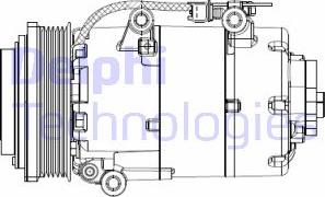 Delphi CS20358 - Compresor, aire acondicionado parts5.com