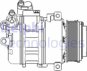 Delphi CS20370 - Компрессор кондиционера parts5.com