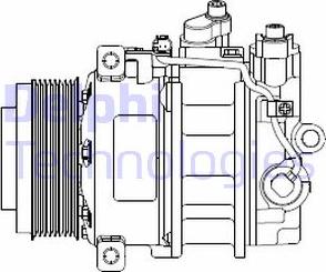 Delphi CS20378 - Компрессор кондиционера parts5.com