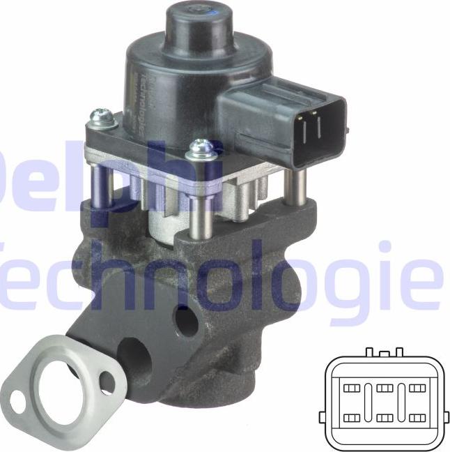 Delphi EG10454-12B1 - Клапан возврата ОГ parts5.com