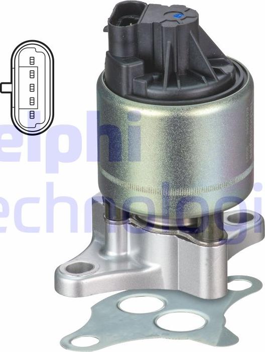 Delphi EG10545-12B1 - Клапан возврата ОГ parts5.com