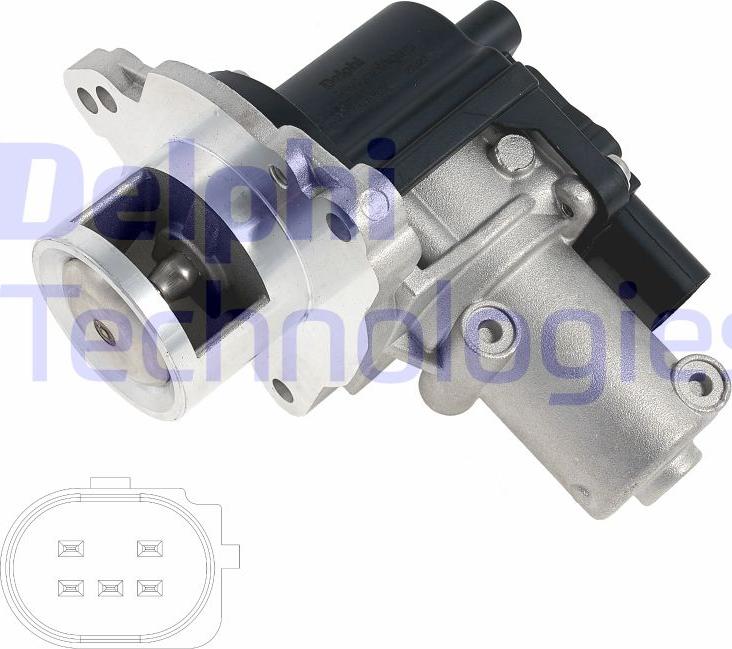 Delphi EG10622-12B1 - Клапан возврата ОГ parts5.com