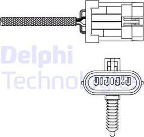 Delphi ES20135-12B1 - Лямбда-зонд, датчик кислорода parts5.com