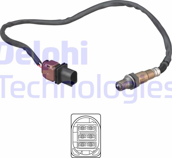 Delphi ES21165-12B1 - Lambda Sensor parts5.com