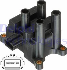 Delphi GN10832-12B1 - Катушка зажигания parts5.com