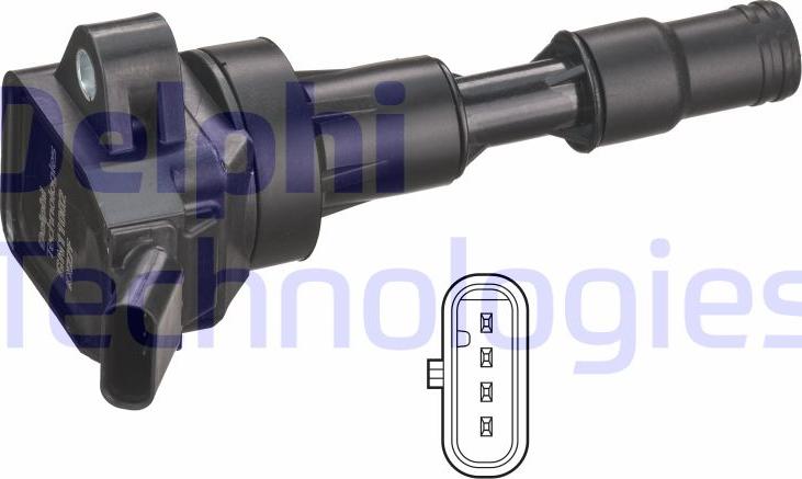 Delphi GN11002-12B1 - Катушка зажигания parts5.com