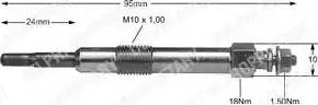 Delphi HDS364 - Свеча накаливания parts5.com