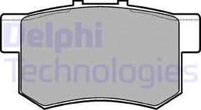 Delphi LP948 - Тормозные колодки, дисковые, комплект parts5.com