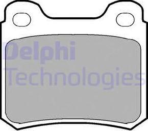 Delphi LP915 - Тормозные колодки, дисковые, комплект parts5.com