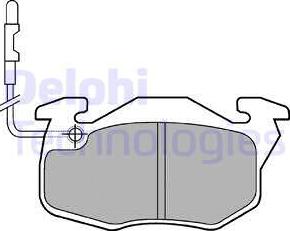 Delphi LP490 - Brake Pad Set, disc brake parts5.com