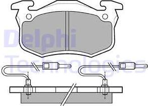 Delphi LP491 - Brake Pad Set, disc brake parts5.com