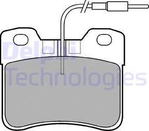 Delphi LP563 - Тормозные колодки, дисковые, комплект parts5.com