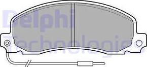 Delphi LP504 - Brake Pad Set, disc brake parts5.com