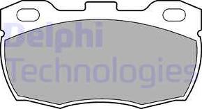 Delphi LP506 - Тормозные колодки, дисковые, комплект parts5.com