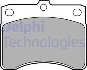 Delphi LP578 - Тормозные колодки, дисковые, комплект parts5.com