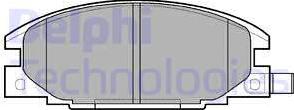 Delphi LP629 - Тормозные колодки, дисковые, комплект parts5.com