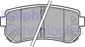 Delphi LP1952 - Тормозные колодки, дисковые, комплект parts5.com