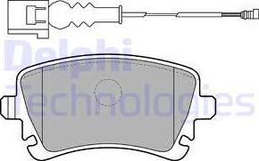 Delphi LP1911 - Тормозные колодки, дисковые, комплект parts5.com