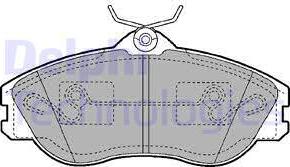 Delphi LP1445 - Тормозные колодки, дисковые, комплект parts5.com