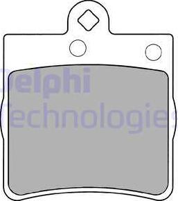 Delphi LP1403 - Тормозные колодки, дисковые, комплект parts5.com