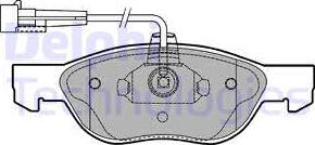 Delphi LP1413 - Тормозные колодки, дисковые, комплект parts5.com