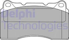 Delphi LP1422 - Тормозные колодки, дисковые, комплект parts5.com