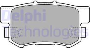 Delphi LP1507 - Тормозные колодки, дисковые, комплект parts5.com