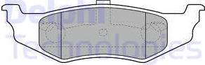 Delphi LP1515 - Тормозные колодки, дисковые, комплект parts5.com