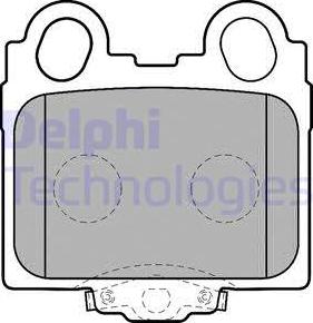 Delphi LP1510 - Тормозные колодки, дисковые, комплект parts5.com