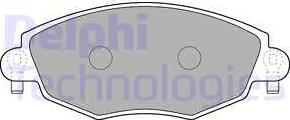 Delphi LP1533 - Тормозные колодки, дисковые, комплект parts5.com